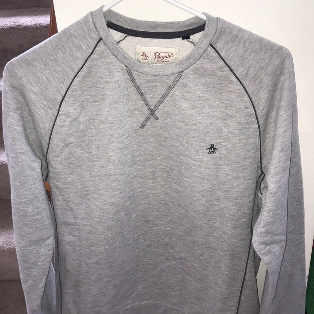 Gray Long sleeve original penguin shirt